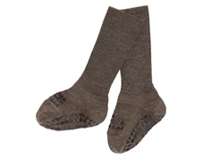 GoBabyGo brown melange merino wool socks